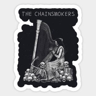 Family Skull Play Chainsmoker Sticker